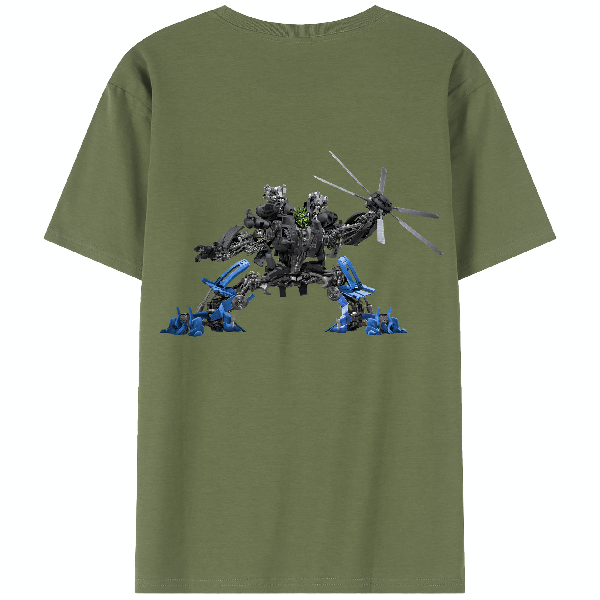 （画像用） Transformers トランスフォーマー 綿100％半袖Tシャツ（背面プリント）